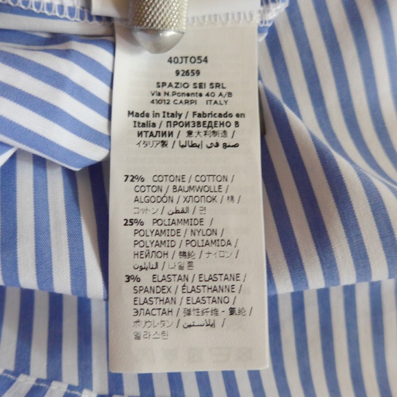 NWT Miss Bluemarine Girls 12 Shell with Yellow Rose Embroidery - Picture 14 of 16